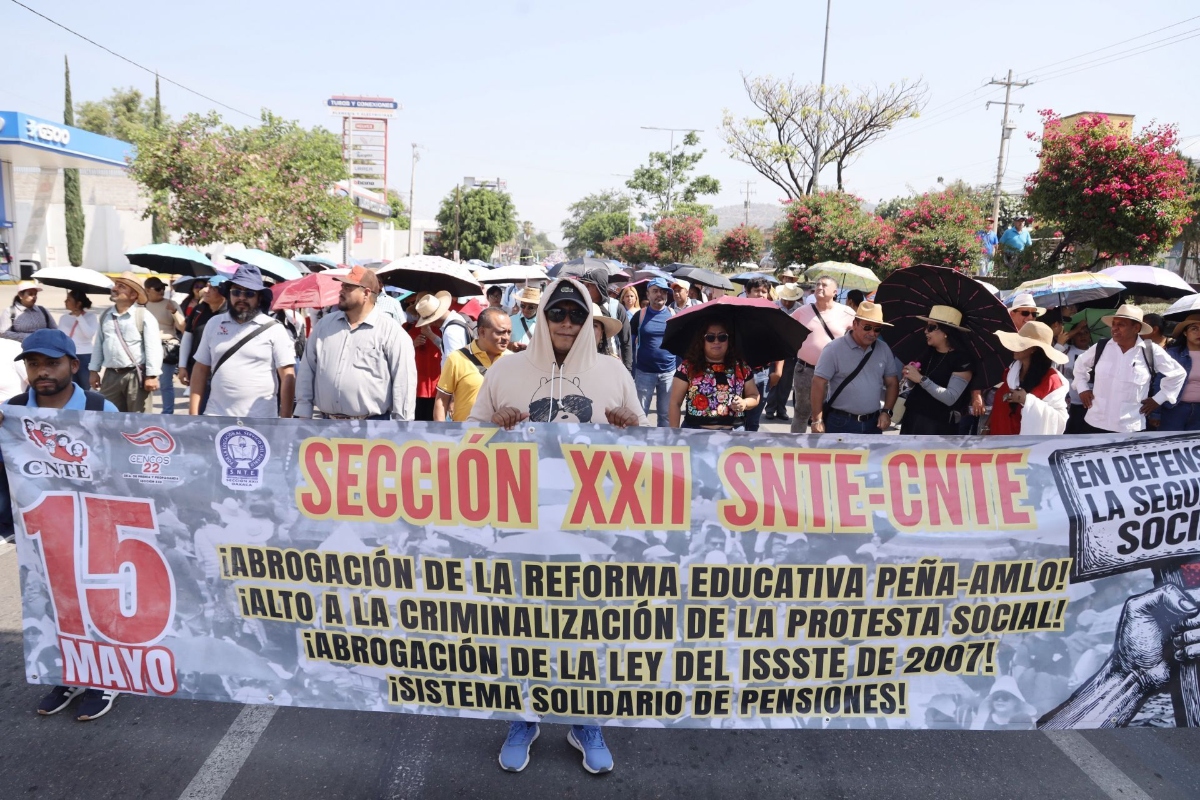 CNTE adelanta paro nacional; mañana comienzan las marchas
