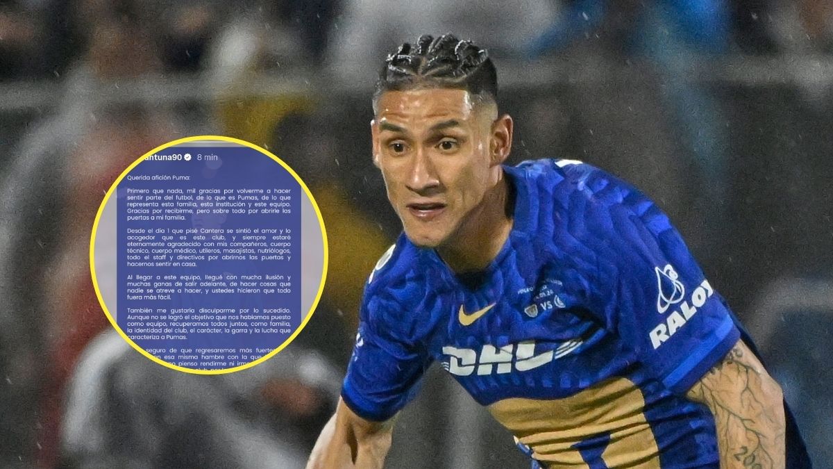 Antuna pide perdón a la afición de Pumas Foto: MexSport/ David Leah