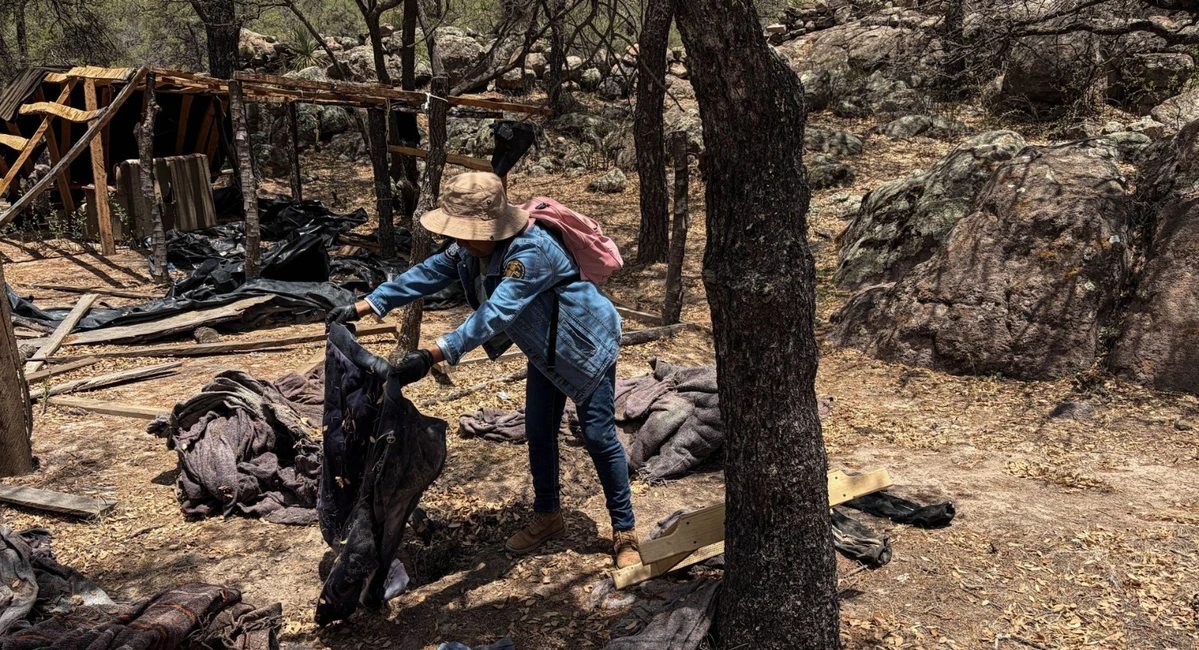 Madres buscadoras Las Escarabajo localizan restos óseos en la sierra de Fresnillo Foto: Cuartoscuro.