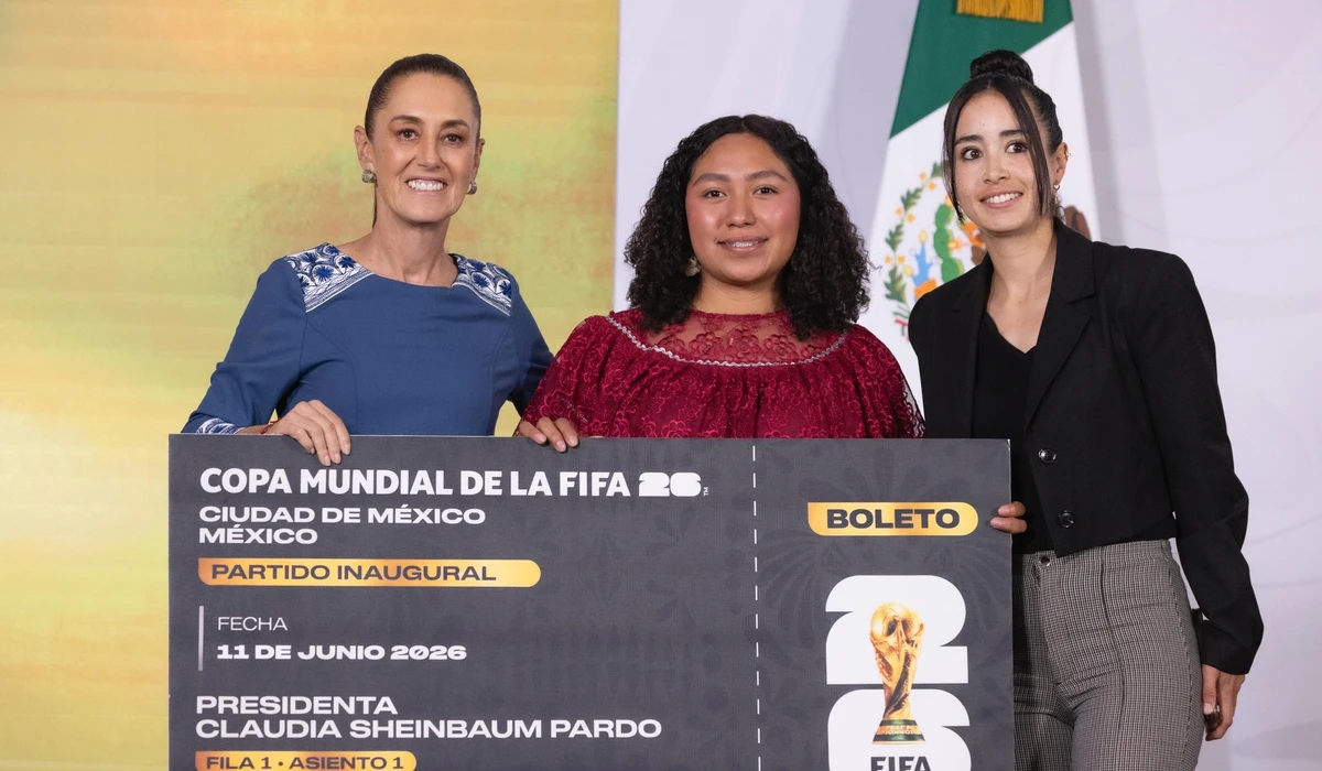 &iquest;Qui&eacute;n gan&oacute; el boleto de la presidenta Claudia Sheinbaum para ir al Mundial? Te dejamos la lista completa