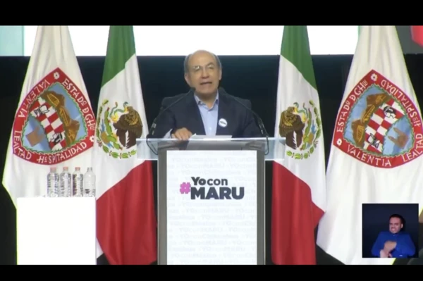 Felipe Calderón defiende a Maru Campos; advierte que México hay un Estado autoritario