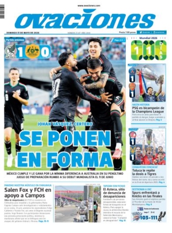 Edici&oacute;n impresa del 31 de mayo de 2026