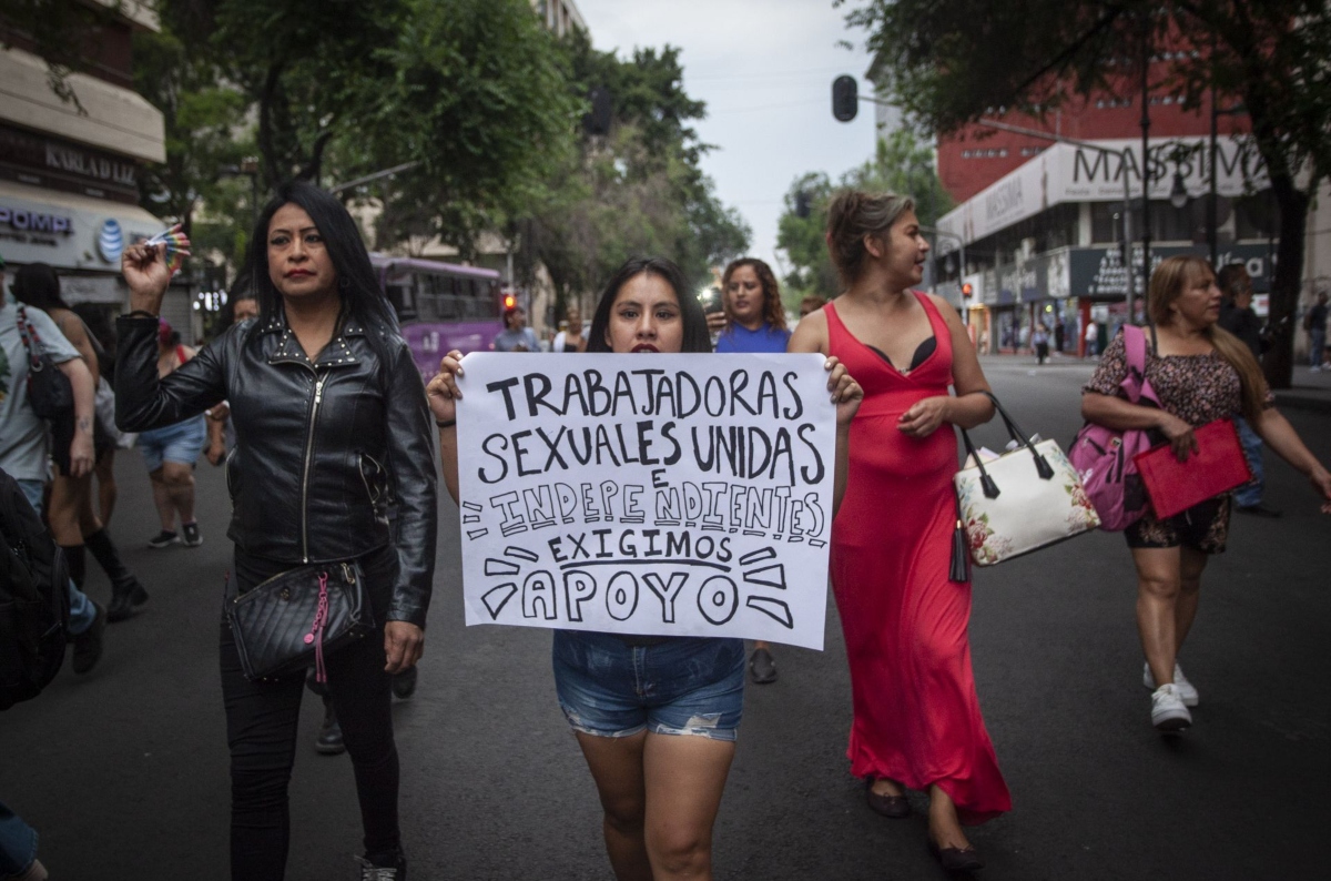 Marchas en la CDMX este 02 de junio de 2026. ¿Dónde y a qué hora habrá? Trabajadoras sexuales marcharán hasta el Zócalo Capitalino en el marco del Día Internacional de la Trabajadora Sexual. Foto: Cuartoscuro