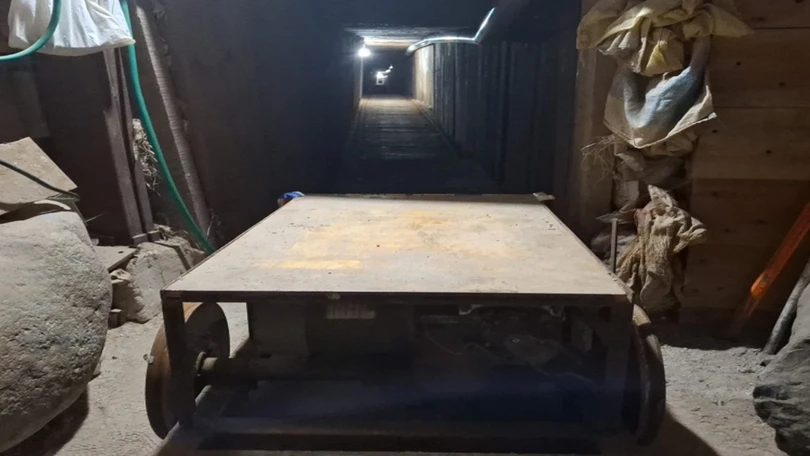 T&uacute;nel subterr&aacute;neo que conectaba a Tijuana y Baja California.FGR.