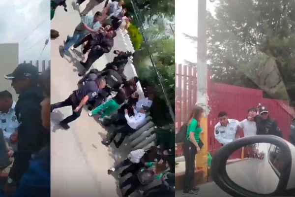 Protesta en Conalep termina con detenidos y presunto abuso policial