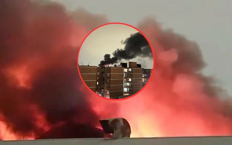 &iexcl;Toma precauciones! Fuerte incendio en Mercado de Jamaica desata caos y cierre viales