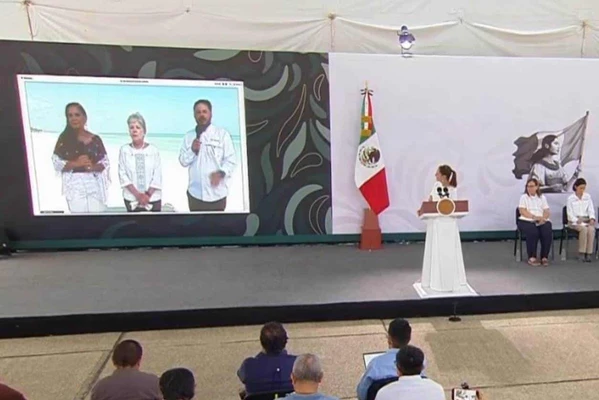 Sheinbaum garantiza protecci&oacute;n de Mahahual y apuesta por ecoturismo