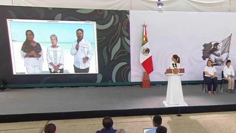 Sheinbaum garantiza protección de Mahahual y apuesta por ecoturismo La presidenta Claudia Sheinbaum anunció en Veracruz una protección especial para Majahual con enfoque de ecoturismo y conservación ambiental.