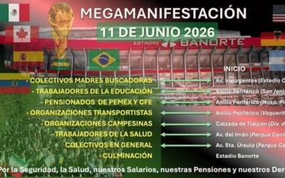 Colectivos llaman a marchar el d&iacute;a del arranque del Mundial en la CDMX