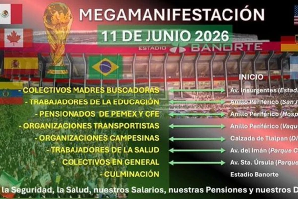 Colectivos llaman a marchar el día del arranque del Mundial en la CDMX
