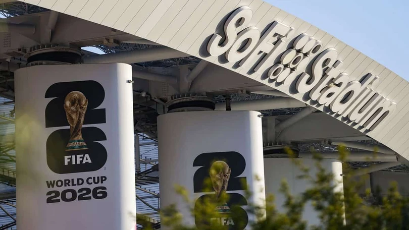 A días del Mundial 2026, trabajadores del SoFi Stadium aprueban irse a huelga SoFi Stadium. EFE.