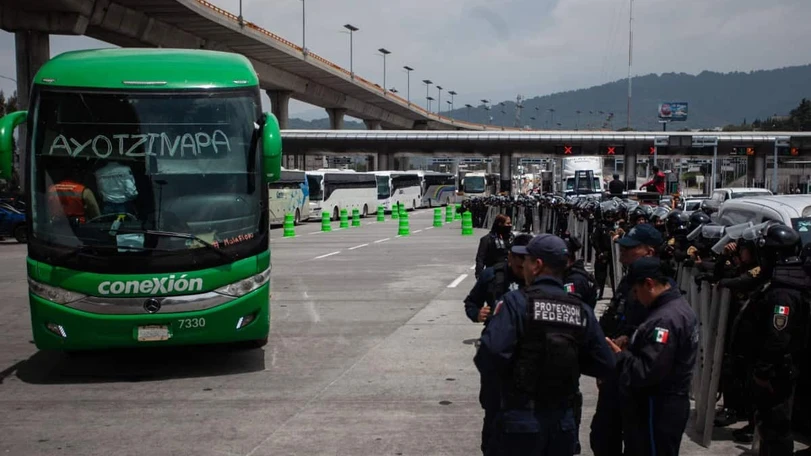 La detenci&oacute;n se efectu&oacute;  a la altura de la autopista M&eacute;xico-Cuernavaca. Foto: Cuartoscuro