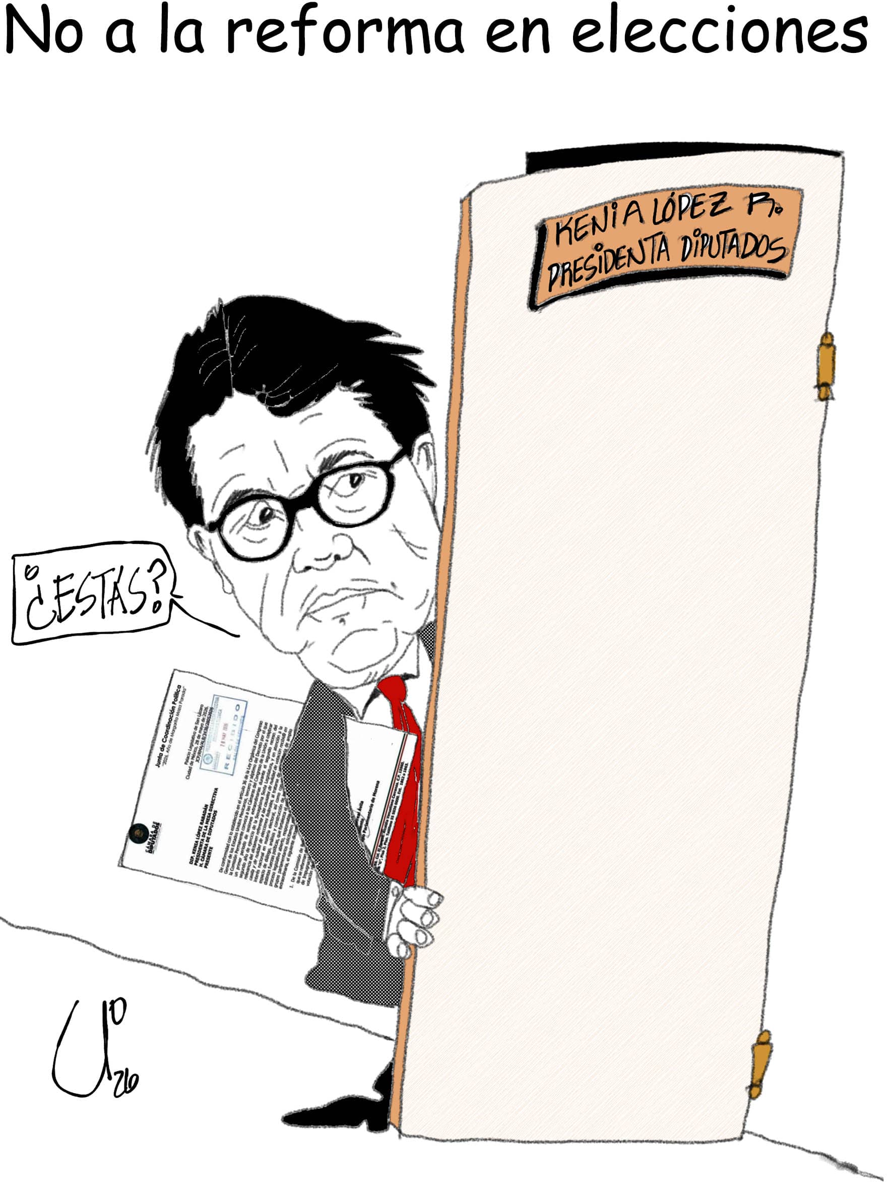 No a la reforma en elecciones