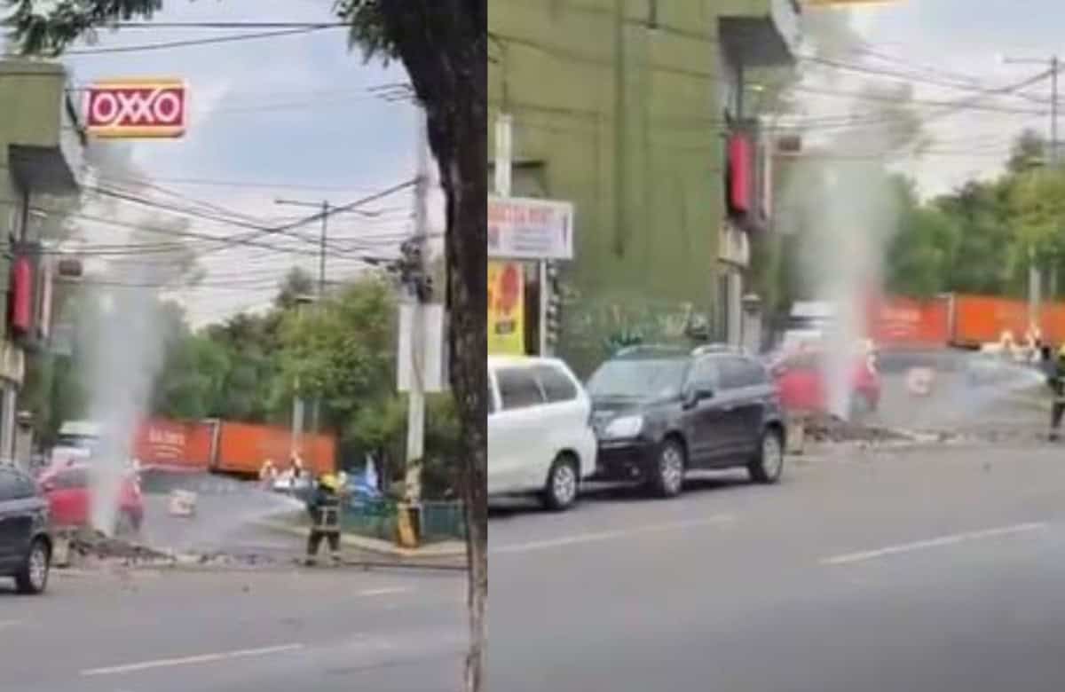Fuga de gas registrada en municipio de Tlalnepantla 2 fugas de gas se registraron en el municipio de Tlalnepantla. Foto: Especial.