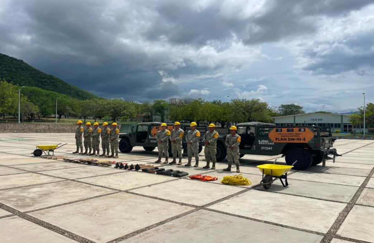 SEDENA activa plan DN-III-E frente a la tormenta tropical Boris en Oaxaca, Guerrero y Chiapas Personal de SEDENA ya realiza actividades del Plan DN-III-E particularmente en los estados de Chiapas, Oaxaca y Guerrero. Foto: Cortesía