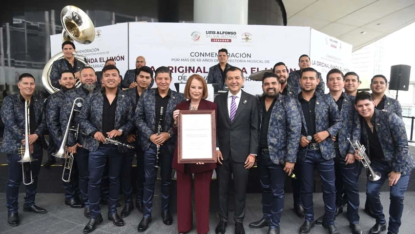 Senado arma festejo con La Original Banda El Limón en medio de la ratificación de Lazzeri La Original Banda El Limón. Redes Sociales.