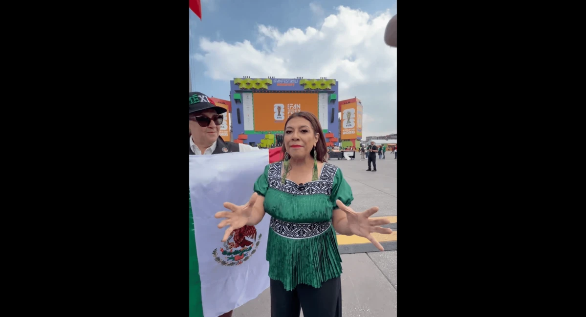 Clara Brugada cambia de sede para seguir el arranque del Mundial Se esperaba que la jefa de Gobierno de la CDMX estuviera en el Fan Fest del Zócalo. Foto: Captura de pantalla