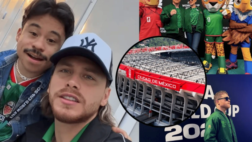 De Canelo a Dania Méndez los famosos que se dejaron ver en la inauguración del Mundial 2026 Celebridades en inauguración del Mundial. Redes Sociales.