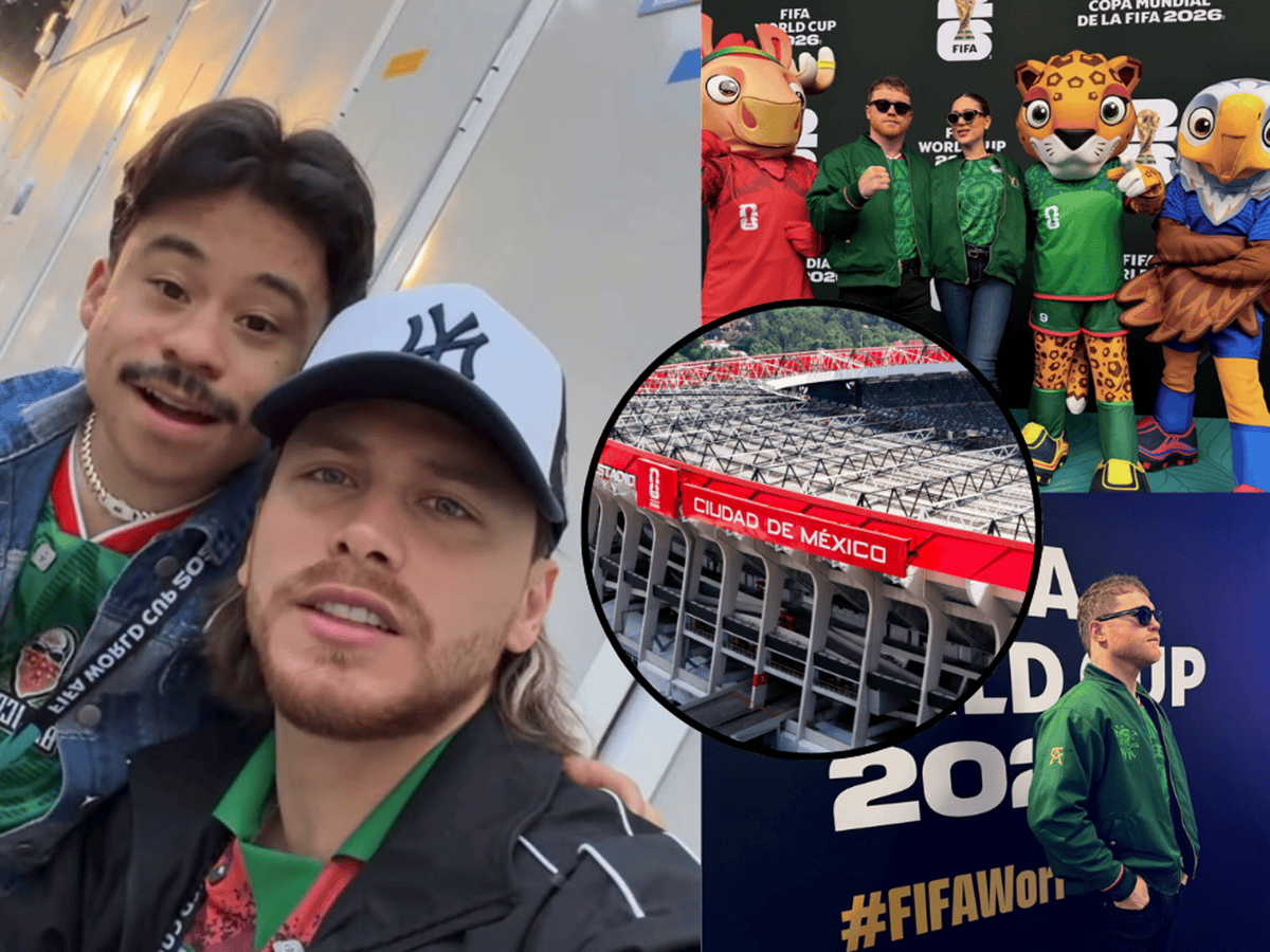De Canelo a Dania Méndez los famosos que se dejaron ver en la inauguración del Mundial 2026 Celebridades en inauguración del Mundial. Redes Sociales.