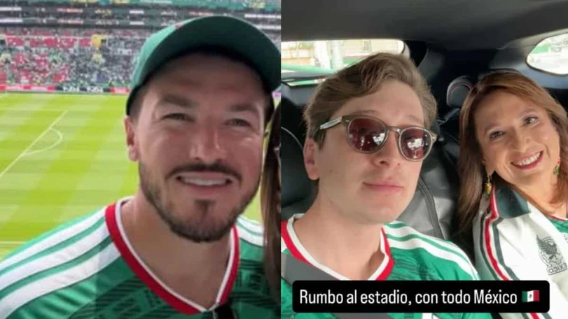 Mundial 2026: Políticos llegaron al Estadio Ciudad de México Samuel García y Xóchitl Gálvez, entre los políticos que acudieron al Estadio Azteca. Foto: Instagram @samuelgarcias/ @xochitlgalvez