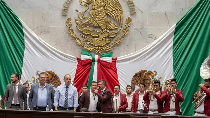 La canci&oacute;n que encendi&oacute; la pol&eacute;mica en el Congreso de Michoac&aacute;n. Redes Sociales.