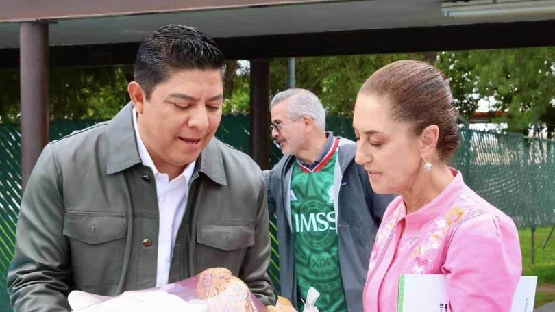 Ricardo Gallardo difundi&oacute; en sus redes sociales im&aacute;genes de la visita privada de Claudia Sheinbaum a San Luis Potos&iacute;. Foto: Especial