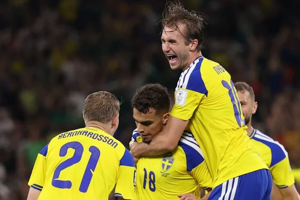 Goleada de Suecia 5-1 sobre Túnez en Monterrey