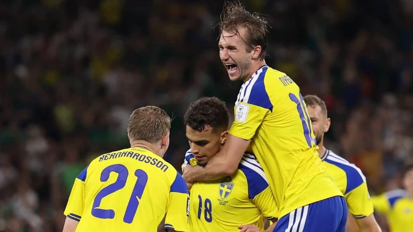 Goleada de Suecia 5-1 sobre Túnez en Monterrey Foto: @FIFAWorldCup