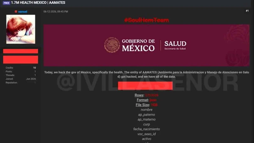 Hackeo a plataforma de Salud. Ignacio G&oacute;mez Villase&ntilde;or.