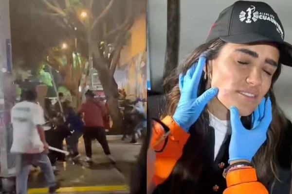 Alessandra Rojo de la Vega denuncia agresiones durante operativo; hay un detenido y policías heridos