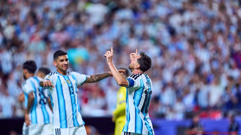 ¿Klose, Mbappé y Messi? Ellos son los máximos goleadores en la Copa del Mundo Messi anotó tres goles en el debut de la Selección de Argentina. Foto: Mexsport