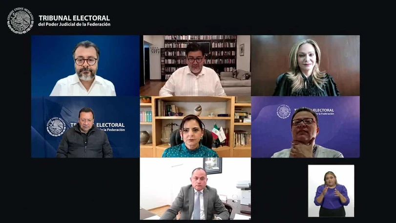 Ratifica TEPJF quitarle a Morena más de 93 mil afiliados Magistrados del Tribunal Electoral del Poder Judicial de la Federación validaron decisiones del INE. Foto: TEPJF.