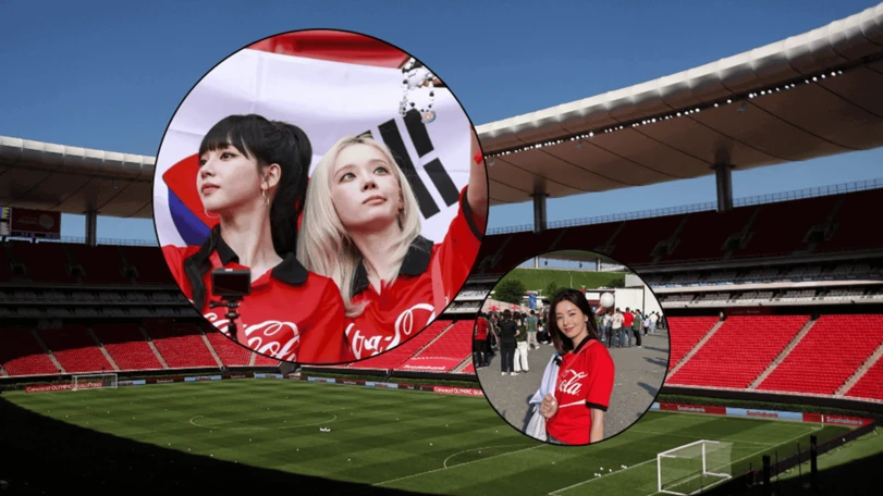 Del escenario al estadio: los idols que viajaron a México para apoyar a Corea El apoyo de celebridades surcoreanas a la selección de Corea. Reuters.