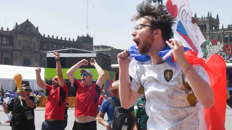 FIFA Fan Festival Zócalo, partido entre Chequia vs Sudáfrica. Foto: Cuartoscuro.