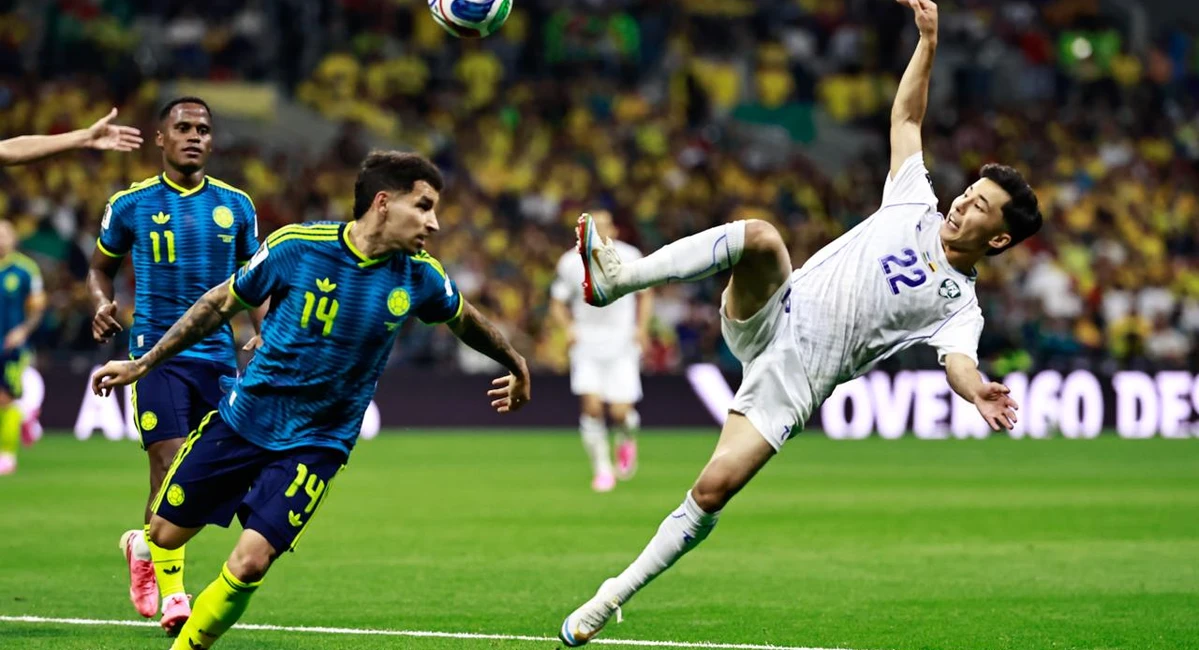 Colombia arma carnaval en el Estadio Ciudad de México tras debut triunfal ante Uzbekistán en Mundial 2026 Fotos: Calyara