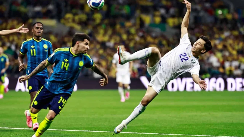 Colombia arma carnaval en el Estadio Ciudad de México tras debut triunfal ante Uzbekistán en Mundial 2026 Fotos: Calyara