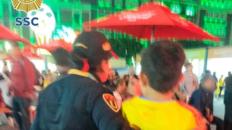 La polic&iacute;a de la CDMX mantiene una operaci&oacute;n permanente para salvaguardar a los asistentes durante el Mundial 2026. Foto: SSC