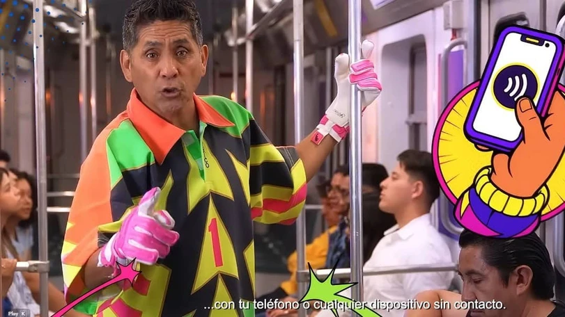 Viajar sin efectivo en el Mundial 2026: Metro y Metrobús de CDMX aceptan tarjetas internacionales Jorge Campos es parte de la campaña para promover el uso de tarjetas internacionales en transporte público durante el Mundial. Foto: Cortesía VISA
