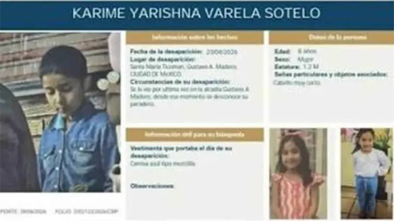 Encuentran a Karime, la menor que habría sido vendida por su madre Encuentran a Karime, la menor que habría sido vendida por su madre