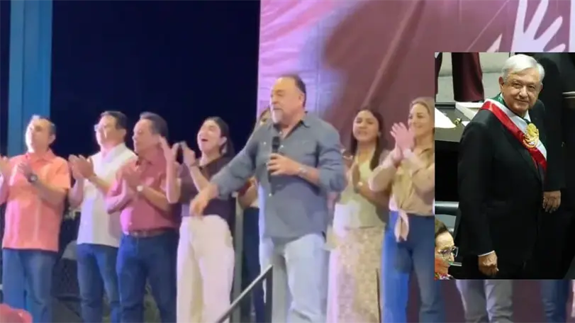 En el evento pidi&oacute; un aplauso para el peor presidente de M&eacute;xico, Foto: Especial