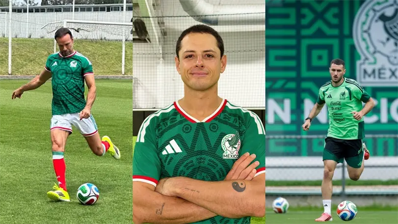Futbolistas que vienen de padres seleccionados nacionales. Foto: Instagram @ch14/ @sant.gimenez/ @lra.zague