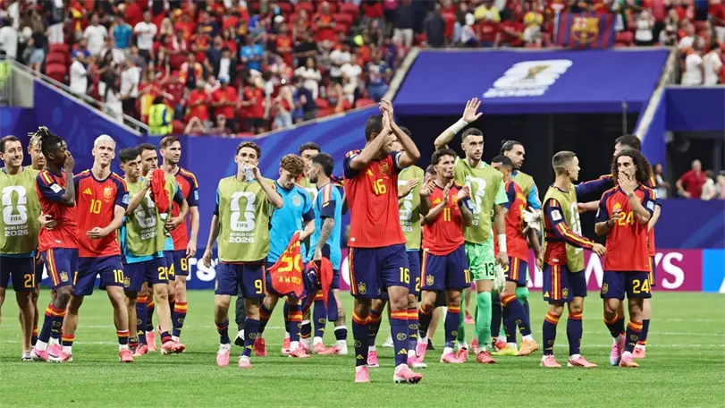 España recupera su juego con triunfo ante Arabia Saudita España se coronó 4-0 frente a Arabia Saudita. Foto: EFE