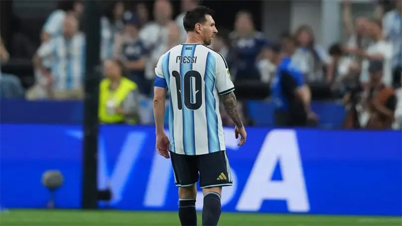 Messi complet&oacute; los 17 goles para convertirse en el m&aacute;ximo goleador en la historia de la Copa del Mundo. Foto: EFE