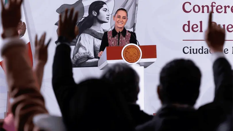 La presidenta tomó distancia de la controversia por la reforma electoral aprobada en Michoacán rumbo a las elecciones de 2027. Foto: Presidencia