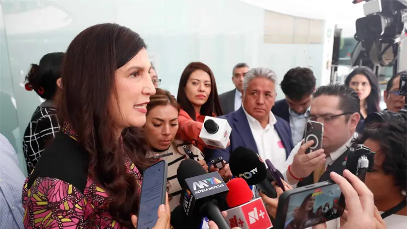 Kenia L&oacute;pez Rabad&aacute;n presidenta dijo que Morena debe respetar las fechas para hacer campa&ntilde;as y precampa&ntilde;as. Foto: C&aacute;mara de Diputados