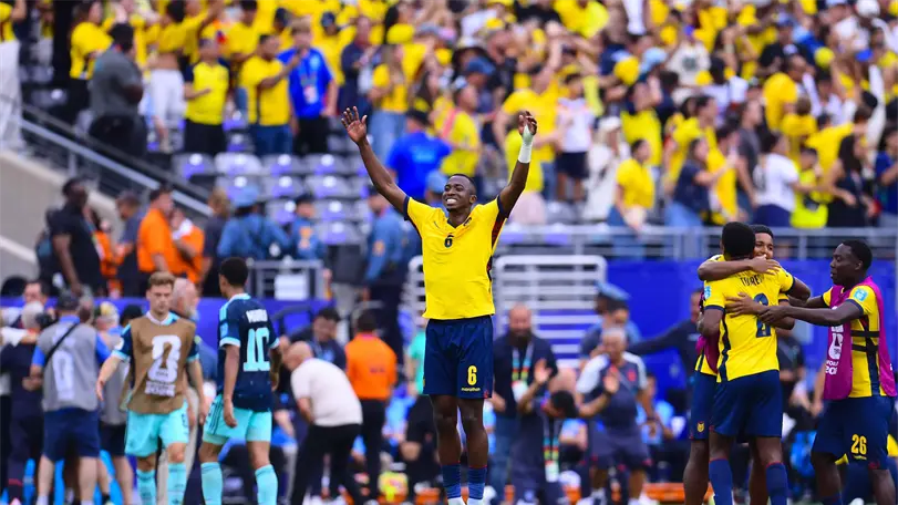 Ecuador dio la sorpresa este jueves 25 de junio al ganarle a Alemania. Foto: MexSport