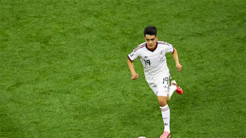 Gilberto Mora Zambrano, futbolista mexicano. Foto. MexSport.