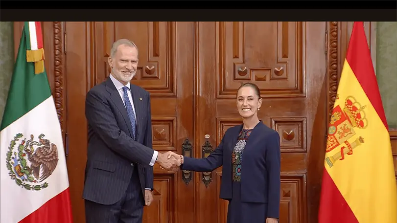El rey Felipe VI de Espa&ntilde;a planea ir al Guadalajara a un partido del Mundial 2026. Foto: Captura de Pantalla
