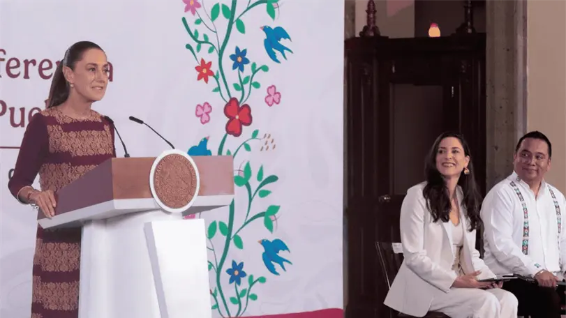 Claudia Sheinbaum asegur&oacute; que el relevo en la direcci&oacute;n del Tren Maya no modifica el plan para alcanzar el equilibrio financiero en 2029. Foto: Presidencia.