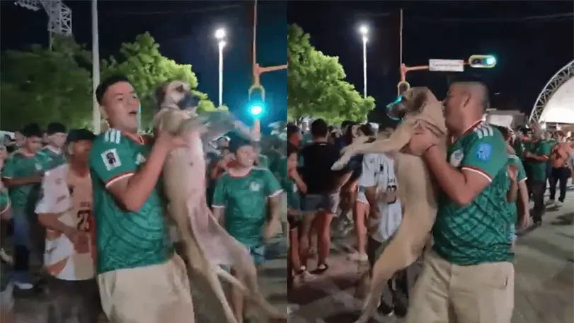 Gorda fue recuperada por su familia tras encontrarla en las celebraciones mundialistas | FOTO: Especial